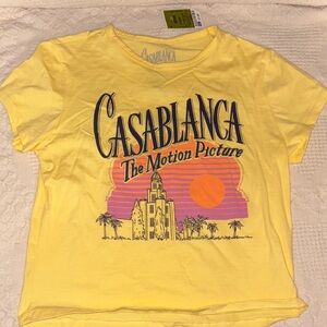Hybrid Apparel Yellow 'Casablanca' Graphic Tee
